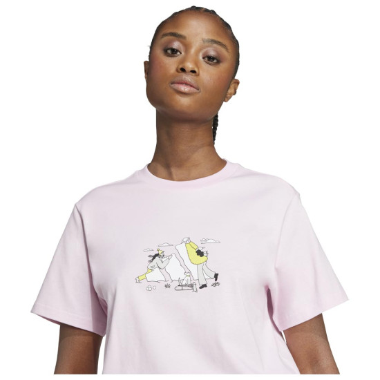 Adidas Γυναικεία κοντομάνικη μπλούζα Doodle Graphic Tee Adidas Γυναικεία κοντομάνικη μπλούζα Doodle Graphic Tee